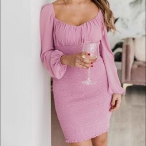 Smocked Pink Lily dress